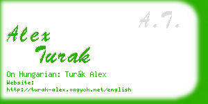 alex turak business card
